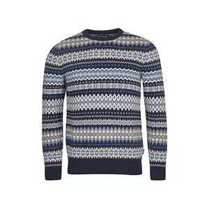 Barbour Men's Regis‎ Fair Isle Crew Sweater Charcoal 100% Wool Size 2XL XXL NWT
